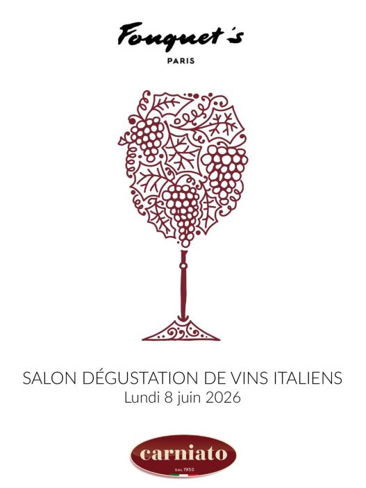 Salon de dégustation de vins italiens Carniato au Fouquet's Paris, le 8 juin 2026
